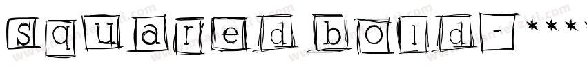 Squared Bold字体转换